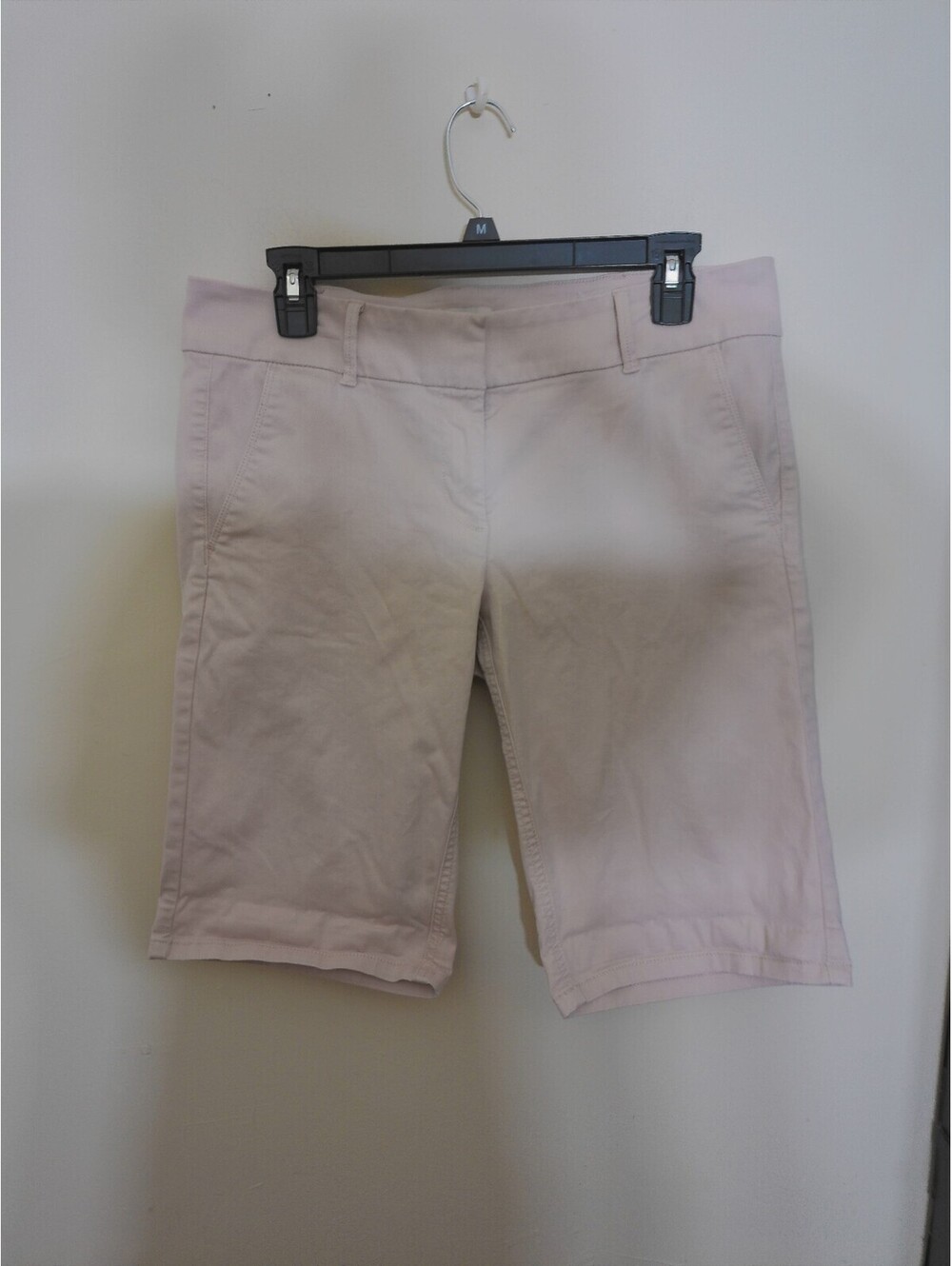 LOFT Outlet Bermuda Roll Shorts Womens Light Pink Casual Chino Summer Size 8
